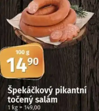 COOP TIP Špekáčkový pikantní točený salám nabídka