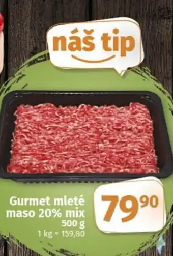 COOP TIP Gurmet mleté maso 20% mix nabídka