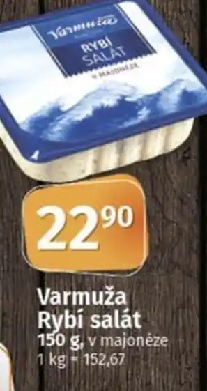 COOP TIP Varmuža Rybí salát nabídka