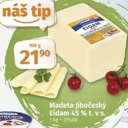 COOP TIP Madeta Jihočeský Eidam 45 % t. v S. nabídka