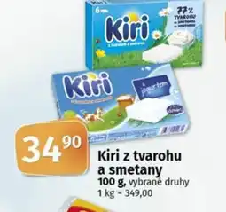 COOP TIP Kiri z tvarohu a smetany nabídka