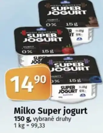 COOP TIP Milko Super jogurt nabídka