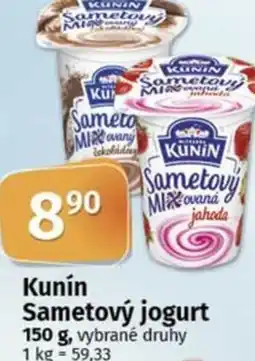 COOP TIP Kunín Sametový jogurt nabídka