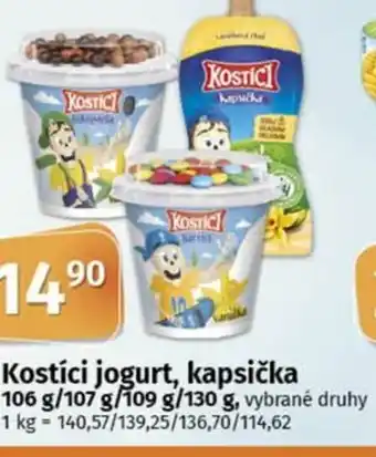 COOP TIP Kostíci jogurt, kapsička nabídka