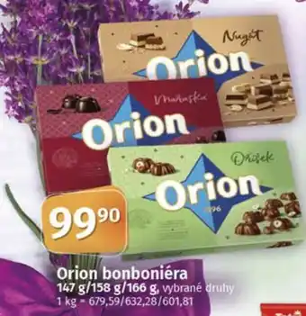 COOP TIP Orion bonboniéra nabídka