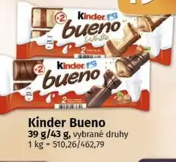 COOP TIP Kinder Bueno nabídka