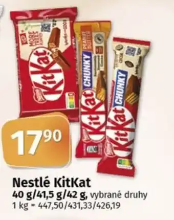 COOP TIP Nestlé KitKat nabídka