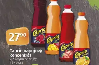 COOP TIP Caprio nápojový koncentrát nabídka