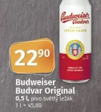 COOP TIP Budweiser Budvar Original nabídka