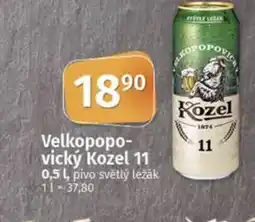 COOP TIP Velkopopovický Kozel 11 nabídka