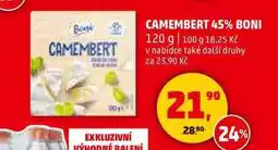 Penny Market CAMEMBERT 45% BONI, 120 g nabídka