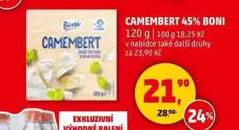 Penny Market CAMEMBERT 45% BONI, 120 g nabídka