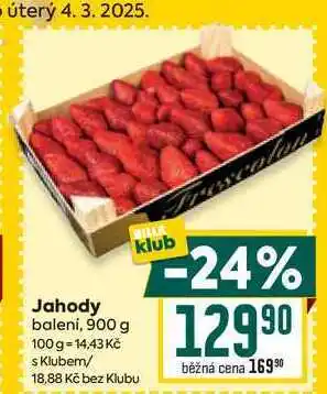 Billa Jahody balení, 900 g nabídka