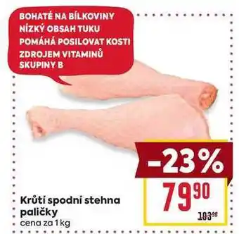 Billa Krůtí spodní stehna paličky cena za 1 kg nabídka