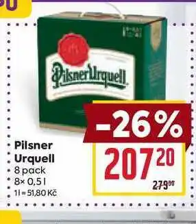 Billa Pilsner Urquell 8 pack 8x 0,5l nabídka