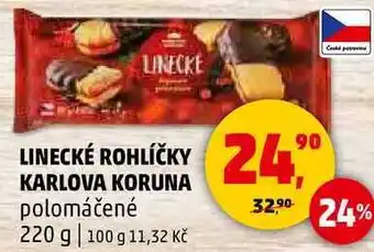 Penny Market LINECKÉ ROHLÍČKY KARLOVA KORUNA polomáčené, 220 g nabídka