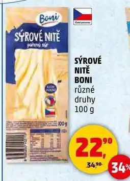 Penny Market SÝROVÉ NITĚ BONI různé druhy, 100 g nabídka