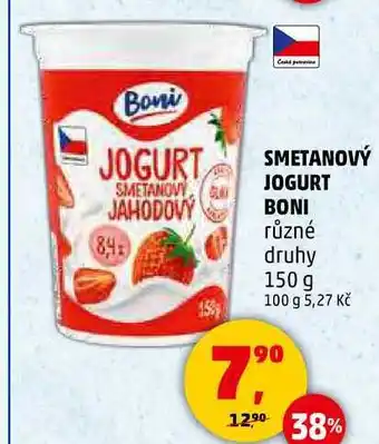 Penny Market SMETANOVY JAHODOVÝ BONI různé druhy, 150 g nabídka