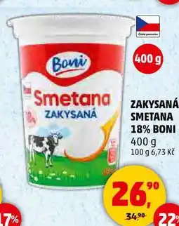 Penny Market ZAKYSANÁ SMETANA 18% BONI, 400 g nabídka