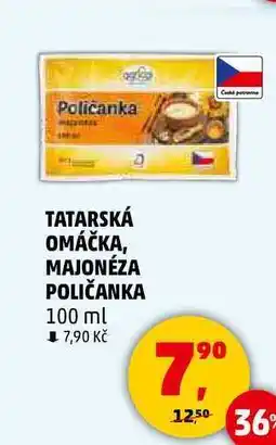 Penny Market TATARSKÁ OMÁČKA, MAJONÉZA POLIČANKA, 100 ml nabídka