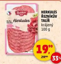 Penny Market HERKULES ŘEZNÍKŮV TALÍŘ krájený, 100 g nabídka