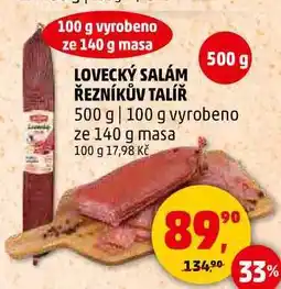 Penny Market LOVECKÝ SALÁM ŘEZNÍKŮV TALÍŘ, 500 g nabídka