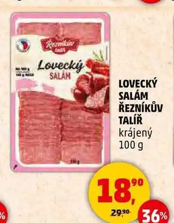 Penny Market LOVECKÝ SALÁM ŘEZNÍKŮV TALÍŘ krájený, 100 g nabídka