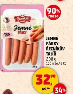 Penny Market JEMNÉ PÁRKY ŘEZNÍKŮV TALÍŘ, 200 g nabídka