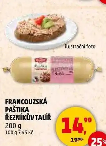 Penny Market FRANCOUZSKÁ PAŠTIKA ŘEZNÍKŮV TALÍŘ, 200 g nabídka