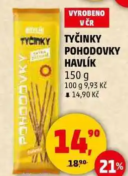 Penny Market TYČINKY POHODOVKY HAVLÍK, 150 g nabídka