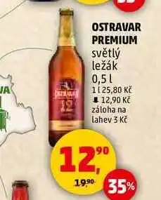 Penny Market OSTRAVAR PREMIUM světlý ležák, 0,5 l nabídka