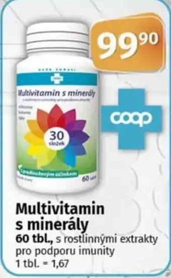 COOP TIP Multivitamin s minerály nabídka