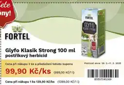 COOP TIP FORTEL Glyfo Klasik Strong postřikový herbicid nabídka