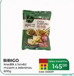 Tamda Foods BIBIGO knedlík s hovězí nabídka