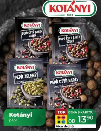 Tamda Foods Kotányi pepř nabídka