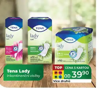 Tamda Foods Tena Lady inkontinenční vložky nabídka