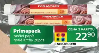 Tamda Foods Primapack pečící papír malé archy nabídka