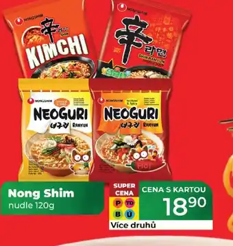 Tamda Foods Nong Shim nudle nabídka