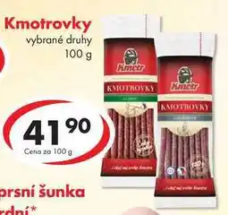 CBA Kmotrovky, 100 g nabídka