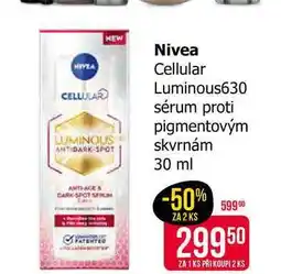 Teta Nivea Cellular Luminous630 sérum proti pigmentovým skvrnám 30 ml nabídka