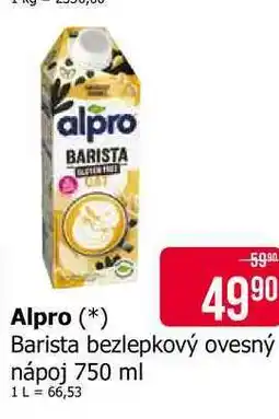 Teta Alpro Barista bezlepkový ovesný nápoj 750 ml nabídka