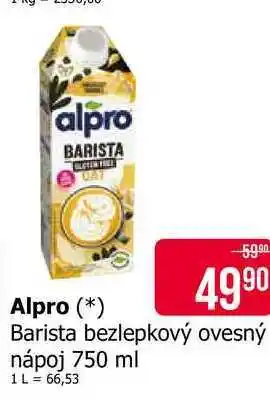 Teta Alpro Barista bezlepkový ovesný nápoj 750 ml nabídka