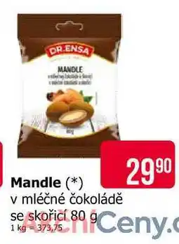 Teta DR.ENSA Mandle v mléčné čokoládě se skořicí 80g nabídka