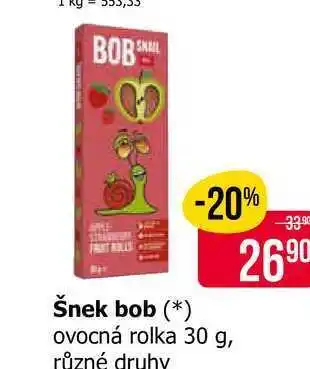 Teta Šnek bob ovocná rolka 30 g, různé druhy nabídka