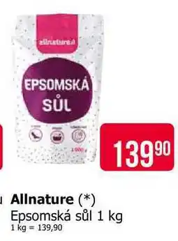 Teta Allnature Epsomská sůl 1 kg nabídka