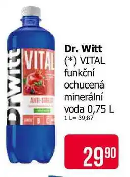 Teta Dr. Witt VITAL funkční ochucená minerální voda 0,75 L nabídka