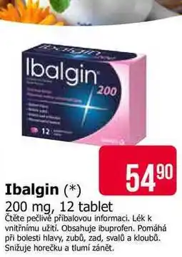 Teta Ibalgin 200 mg, 12 tablet nabídka