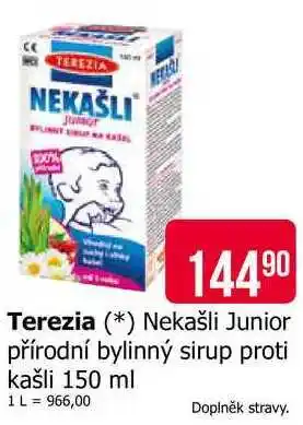 Teta Terezia Nekašli Junior přírodní bylinný sirup proti kašli 150 ml nabídka