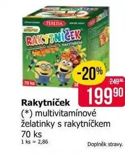 Teta Rakytníček multivitamínové želatinky s rakytníčkem 70 ks nabídka