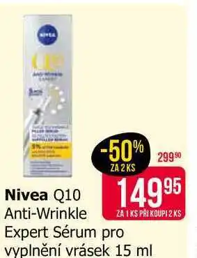 Teta Nivea Q10 Anti-Wrinkle Expert Sérum pro vyplnění vrásek 15 ml nabídka